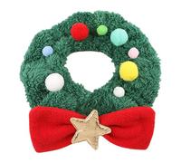Collier de Noël pour Chat, Collier de Noël pour Chien - Écharpe de Cou en Peluche de pour Animal de Compagnie - Collier de Chat de noël créatif, Collier de sécurité en Peluche réglable pour Anima