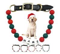 Collier de Noël pour Chien avec nom, Collier d'amitié pour Chiens et Chats (S, M, L), Les Amoureux des Animaux (Hommes et Femmes)