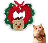 Collier de Noël pour Chien, Collier pour Chiot, Fait à la Main, vêtement de costumade pour Animaux de Compagnie de Petite, Moyenne et Grande Taille