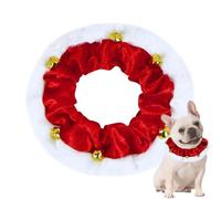 Collier de Noël pour Chiot | Accessoire pour Chat et Animal de Compagnie Lors des Fêtes | Collier de Noël Ajustable pour Animaux avec Clochette pour Intérieur, Extérieur, Dressage et Maison