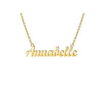 Collier de nom de nom de la journée de l'enseignant ldurien personnalisé | Nom Collier Pendant Collier Cadeaux de Noël | 14K Gold Daity Name Plate Colliers Colliers d'anniversaire Bijoux Girl