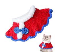 Collier de Nouvel An pour animal domestique - Écharpe douce pour chien, chat, fille, écharpe pour chien, serviette au crochet pour animal domestique, collier pour chien, collier couronne pour chien