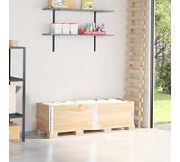 vidaXL Colliers de palette 2 pcs noir 150x50 cm bois de pin solide