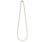 Collier de perles blanches pour femme, pendentif en perles de 4 mm, fermoir attrayant, ornement gracieux pour noces et rendez-vous