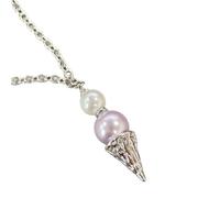 Collier de perles de crème glacée en alliage de cuivre de qualité supérieure, accent en résine robuste pour un usage quotidien, accessoire de mode, charme doux, collier de perles de crème glacée en de