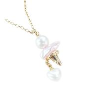 Collier de perles de crème glacée en alliage de cuivre de qualité supérieure, accent en résine robuste pour un usage quotidien, accessoire de mode, charme doux, romantique Collier de perles de