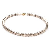 Collier de perles de culture d'eau douce de qualité AAAA Blanc 6-7 mm