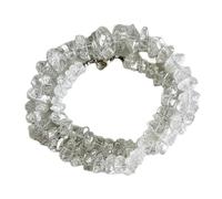 Collier de perles de quartz diamant naturel en forme de pépite, couleur transparente, accessoire de cou 8-18 mm | Collier de 48 cm fait main, perles de cristal de guérison, bijoux | LKSLF_NCK_00290