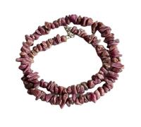 Collier de perles d'opale rose naturelle en forme de pépite, couleur rose, accessoire de cou 5-8 mm | Collier de 43 cm (17 pouces) fait main, perles de cristal de guérison, bijou | LKSLF_NCK_00312