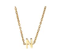 Collier de perles doré avec les initiales d'un prénom féminin à la mode est un cadeau pour les femmes, les adolescentes, les femmes, 1cm, Métal