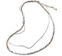 Collier de perles élégant en laiton pour femme, aspect individuel de grosses perles, collier ras du cou réglable plaqué argent, doux et fantaisie, pièce, 2024