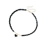 Collier de perles en cristal romantique en forme de cœur fait à la main pour porte-clés bijou de sac à main adapté pour les cadeaux et la collection individuelle collier d'usure quotidienne, taille