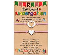 Collier de perles fantaisie long jour d'école bracelet maman et moi bracelets pour mère, filles, garçons, collier femme, taille unique, Métal, Pas de gemme