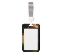 Collier de perles jaunes coulissantes en plastique rigide pour badge d'identification pour femme