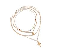 Collier de perles multi-couches rétro polyvalent avec fermoir réglable, idéal pour le bureau ou les tenues de fête, ensemble de collier de fausses perles pour femme