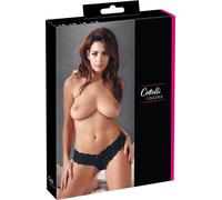 Cottelli - String en dentelle avec perles (noir) - M