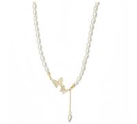 Collier de perles plaqué or pour femme - Tendance - En oxyde de zirconium - Cœur rouge - Pierres de naissance - Ne ternit pas - Chaîne épaisse en or 14 carats - Collier ras du cou à breloques pour