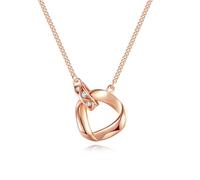 Collier de perles pour femme, collier de perles en cristal, collier de transfert Mobius pour femme, argent sterling S925, chaîne de clavicule entrelacée, amour sans fin
