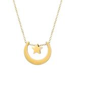 Collier de perles pour femme, collier de perles en cristal, collier étoile et lune pour femme, tempérament simple, pendentif, chaîne de pull, chaîne de clavicule, bijoux