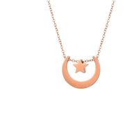 Collier de perles pour femme, collier de perles en cristal, collier étoile et lune pour femme, tempérament simple, pendentif, chaîne de pull, chaîne de clavicule, bijoux