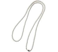 Collier de perles pour femme, design luxueux double couche, sans nickel, idéal pour les mariages et les occasions spéciales, blanc, diamètre de perle 0,31, longueur 47,2 cm