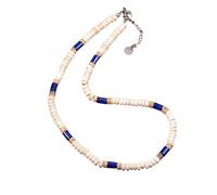 Collier De Perles Pour Homme, Ras Du Cou Coloré En Perles Bohème, Colliers De Plage En Pierre Naturelle Pour Hommes Et Femmes, Bijoux Faits À La Main En Cristal De Guérison, Chaîne En Lapis-Laz