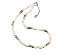 Collier De Perles Pour Homme, Ras Du Cou Coloré En Perles Bohème, Pierres Naturelles, Style Surfeur, Plage, Bijoux Faits À La Main, Brin De Cristal De Guérison, Cadeau, Chaîne En Unakite Et Arg