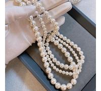 Collier de perles VoxorAI XL23 12 mm - Collier de perles haut de gamme, élégant et classique, une exclusivité officielle.