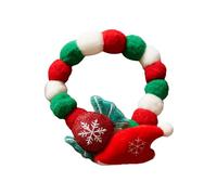 Collier De Petite Taille pour Chat | Accessoire Doux De Noël,Collier Chat avec Balle en Peluche | pour Fête Célébration Amusement Adoration Famille Décoration Maison Festival