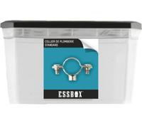 Collier de plomberie ESSBOX SCELL-IT Simple standard Ø 28 mm, Ø7 mm x 150 mm, Boite de 50, EX-93201128, Plots hexagonaux, Couvercles amovibles, Boîtes empilable