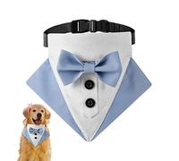 Collier de pour chien - de chien formel réglable | Élégant Pet Tux Collier pour chien avec nœud papillon, Costume de chien Costume d'anniversaire Ajustement universel Homraa