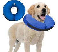 Collier de protection gonflable pour chien et chat - Collier de récupération élisabéthain pour petits et grands chiens - Ne bloque pas la vision - Collier électrique (taille M (cou 25-36 cm)