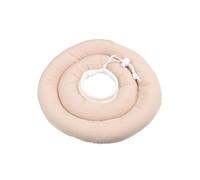 Collier de protection pour chien et chat - Collier élisabéthain réglable - Anneau souple - Guérison des plaies - Anti-rayures - Anti-léchage - Blanc cassé, taille L