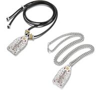 Collier de protection taoïste, pendentif amulette Feng Shui pour la chance et la richesse, bijou spirituel fait main et béni, talisman pour la guérison énergétique, la paix et l'énergie positive B)