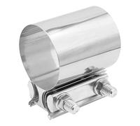 Collier de Raccordement d'Échappement Krtopo - Collier de Serrage Type Manchon à Joint Recouvrant en Acier Inoxydable 304 Universel Élargi pour Pot d'Échappement de Tubulure Turbo (76mm)