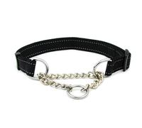 Collier de rechange lavable antidérapant pour animal de compagnie, camping, randonnée, course, jeu, remorquage, accessoires de tour de cou, noir réfléchissant