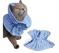 Collier de Récupération Ajustable pour Chat, Colerette Anti-léchage pour Rétablissement Après Chirurgie ou Blessure (S)