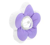 Collier de Récupération Chat Cône Tournesol Imperméable Réglable 13-27 | Tissu et Coton Pp, Léger, Usage Bain ou Après Chirurgie, pour Chats et Chiens, Violet
