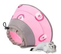 Collier de récupération d'animaux réglable - Cône de Chat Doux, Anti-lèche et Protecteur de la blessure | Collier de cône Respirant pour Les Chiens et Les Chats, Une Aide à la Confortable