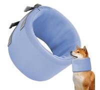 Collier de récupération pour Animaux de Compagnie, Collier de récupération des Chiens, Support de Cou léger réglable, Bouclier Anti-lèche Pliable, Enveloppement Visible Anti-Bite Respirant pour Les
