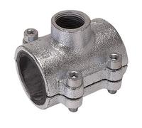 Gebo Collier de réparation 1" pour tuyaux en acier – correctif de fuite – Raccord femelle 3/4" BSP