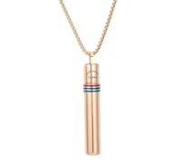 Collier de respiration 528 Hz, collier anti-anxiété, collier sifflet 528 Hz pour outils de méditation et de réglage, soulagement du stress pour femmes et hommes, F, Acier inoxydable, Pas de gemme