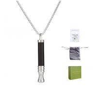 Collier de respiration avec œil de tigre et aromathérapie | Chaîne en acier inoxydable de 70cm Outil de méditation et de pleine conscience pour apaiser,aider au sommeil,soulager l'anxiété et le stress