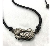 , Collier de Richesse Feng Shui/Pi Yao Dragon Avatar Collier réglable Chakra Pierre précieuse amulette en Cristal pour Argent Bonne Chance Couple Hommes Femmes