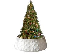 Collier de Sapin de Noël Artificiel,Décor Saisonnier Tricoté - Jupe De Sapin De Noël Rustique,pour Décoration Intérieure Appartement Salon Chambre Bureau Entrée Fêtes Célébrations d'hiver