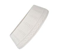 Collier de sapin de Noël blanc simple en tissu lavable - Design durable - Installation sans tracas - Sans danger pour les animaux domestiques et les enfants - Jupe de sapin de Noël simple