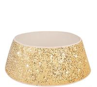 Collier de sapin de Noël en velours de 40 cm de diamètre, alternative avec design pliable, matériau en peluche qui s'adapte à la plupart des supports de sapin vivants et artificiels pour décoration
