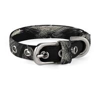 Collier de sécurité réglable avec boucle motif tête de mort dans l'obscurité pour chiens de petite et moyenne taille