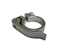 Collier de selle a serrage rapide position one alu argent