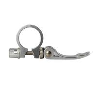 Collier De Selle,Colliers De Selle pour Vélo Colliers de Serrage for tiges Selle vélo Montagne, 25,4/28,6/31,8/34,9 mm, Clips for, Tube en Alliage d'aluminium à dégagement Rapide(25.4mm Silver)